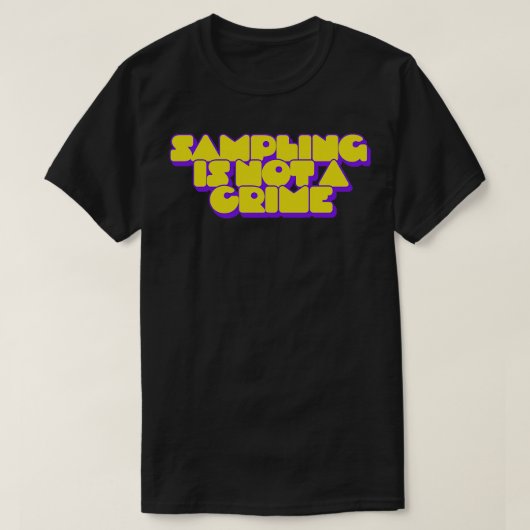 Bemonstering is geen misdaad t-shirt (Design voorkant)