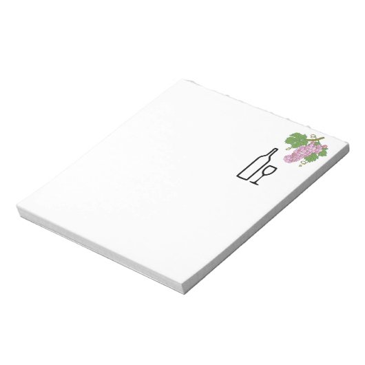 Bemonstering op smaak van  wijn notitieblok (Linkerzijde)