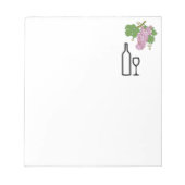 Bemonstering op smaak van  wijn notitieblok (Voorkant)