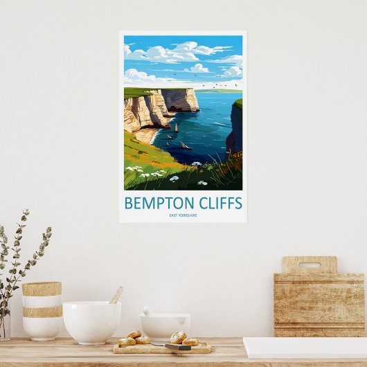 Bempton Cliffs 1 Poster (Keuken)