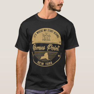 Bemus Point New York Het is waar mijn verhaal begi T-shirt