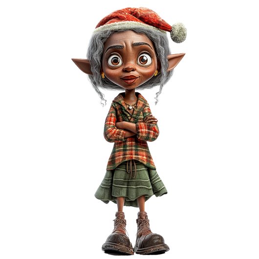 Bemused Oma Christmas Elf Boy's Hoodie