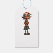 Bemused Oma Kerst Elf Kraft Gift Labels Cadeaulabel (Voorkant)