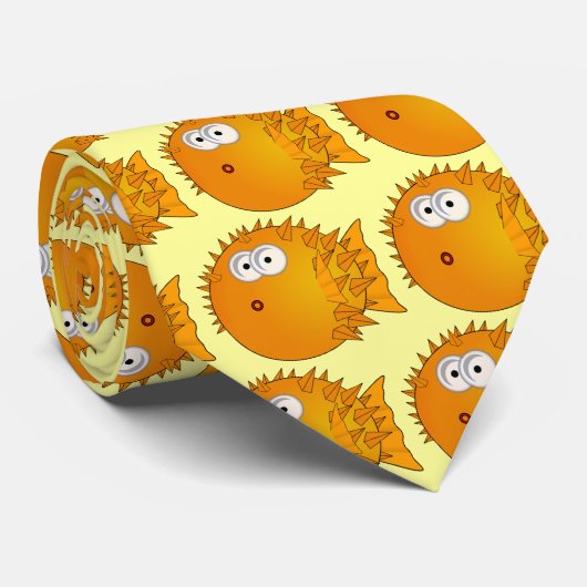 Bemused / Verrafte Puffer fish Stropdas (Opgerold)