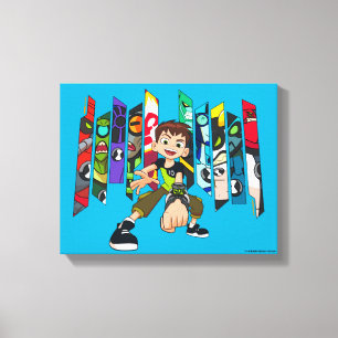 Ben 10 Alien Collectie Graphic Canvas Afdruk
