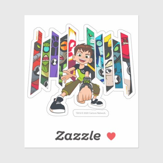 Ben 10 Alien Collectie Graphic Sticker (Vel)