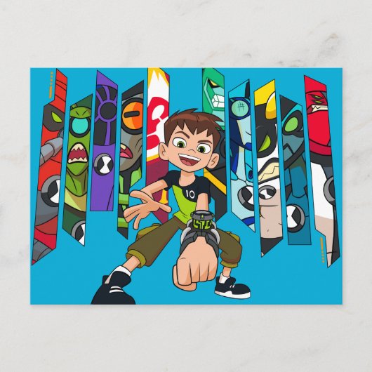 Ben 10 Alien Collectie Graphic Uitnodiging Briefkaart (Voorkant)