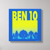 Ben 10 Alien Line-up Logo Canvas Afdruk (Voorkant)