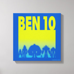 Ben 10 Alien Line-up Logo Canvas Afdruk