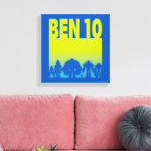 Ben 10 Alien Line-up Logo Canvas Afdruk (Insitu (Woonkamer))