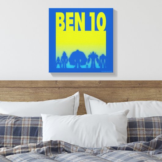 Ben 10 Alien Line-up Logo Canvas Afdruk (Insitu (Slaapkamer))