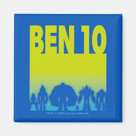 Ben 10 Alien Line-up Logo Magneet (Voorkant)