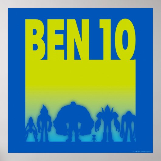 Ben 10 Alien Line-up Logo Poster (Voorkant)