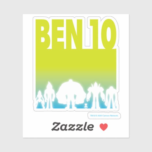 Ben 10 Alien Line-up Logo Sticker (Vel)