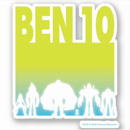 Ben 10 Alien Line-up Logo Sticker (Voorkant)