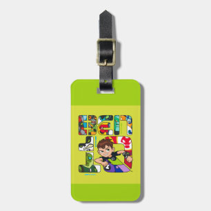 Ben 10 Alien Logo Bagagelabel