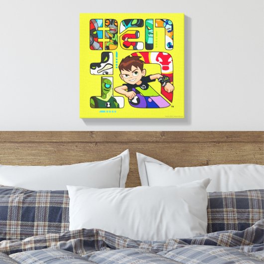 Ben 10 Alien Logo Canvas Afdruk (Insitu (Slaapkamer))