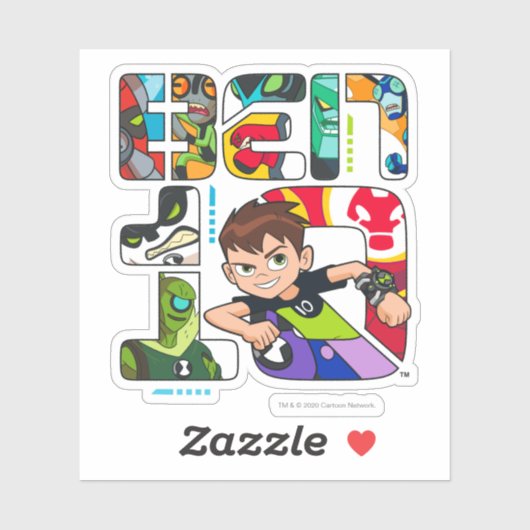 Ben 10 Alien Logo Sticker (Vel)