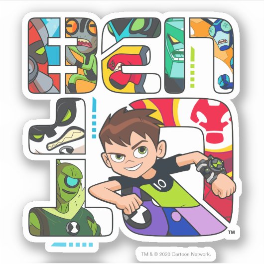 Ben 10 Alien Logo Sticker (Voorkant)