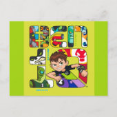 Ben 10 Alien Logo Uitnodiging Briefkaart (Voorkant)