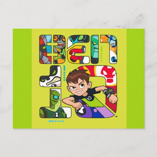 Ben 10 Alien Logo Uitnodiging Briefkaart (Voorkant)