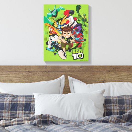 Ben 10 Alien Rush Graphic Canvas Afdruk (Insitu (Slaapkamer))