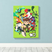 Ben 10 Alien Rush Graphic Canvas Afdruk (Insitu (Houten vloer))