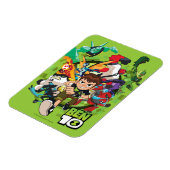 Ben 10 Alien Rush Graphic Magneet (Linkerzijde)