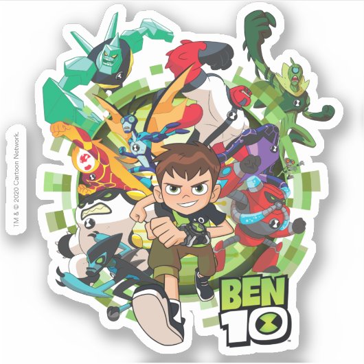 Ben 10 Alien Rush Graphic Sticker (Voorkant)
