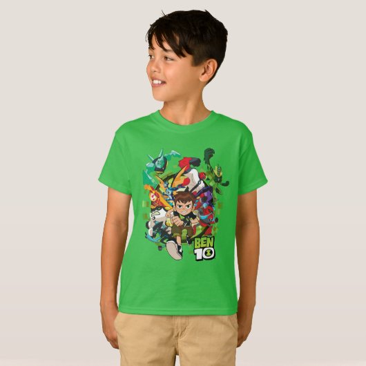 Ben 10 Alien Rush Graphic T-shirt (Voorkant volledig)