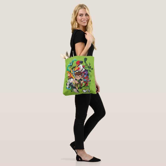 Ben 10 Alien Rush Graphic Tote Bag (Op model)