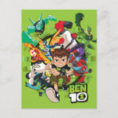 Ben 10 Alien Rush Graphic Uitnodiging Briefkaart (Voorkant)