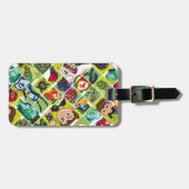 Ben 10 Alien Tegel Pattern Bagagelabel (Voorkant horizontaal)