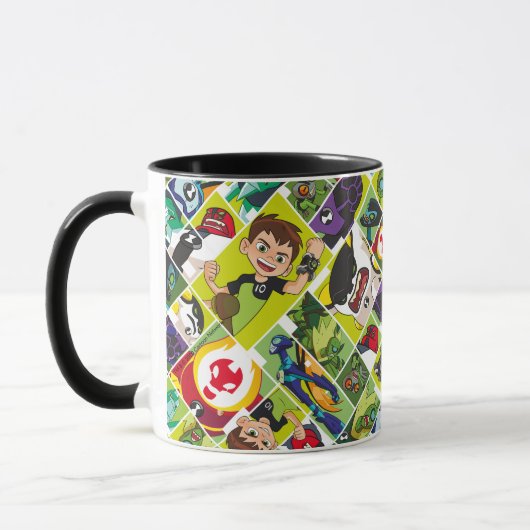 Ben 10 Alien Tegel Pattern Mok (Links)