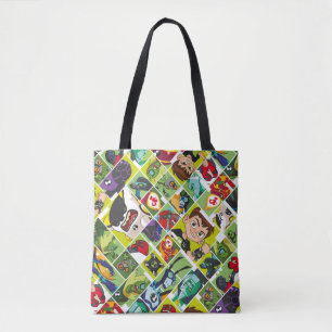 Ben 10 Alien Tegel Pattern Tote Bag