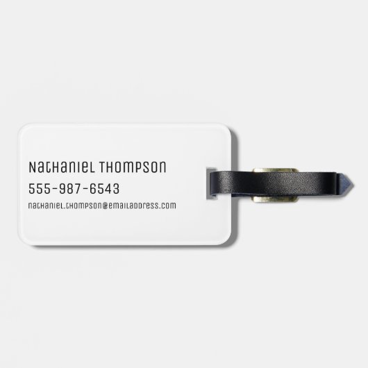 Ben 10 Alien Vorm Patroon Bagagelabel (Achterkant horizontaal)