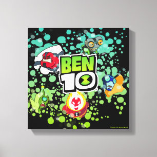 Ben 10 Alien Vormen Bubble Grafisch Canvas Afdruk