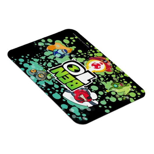 Ben 10 Alien Vormen Bubble Grafisch Magneet (Rechterzijde)