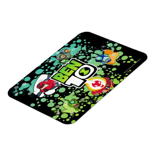 Ben 10 Alien Vormen Bubble Grafisch Magneet (Linkerzijde)