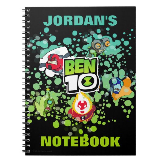 Ben 10 Alien Vormen Bubble Grafisch Notitieboek (Voorkant)