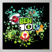 Ben 10 Alien Vormen Bubble Grafisch Poster (Voorkant)