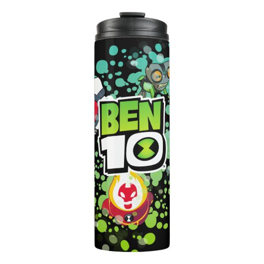 Ben 10 Alien Vormen Bubble Grafisch Thermosbeker (Voorkant)