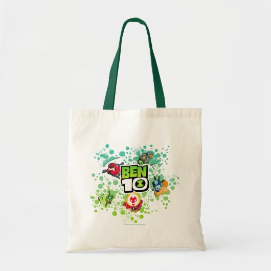 Ben 10 Alien Vormen Bubble Grafisch Tote Bag (Voorkant)