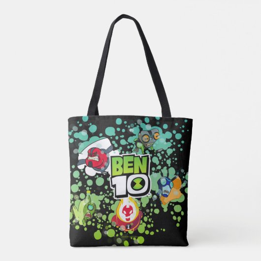 Ben 10 Alien Vormen Bubble Grafisch Tote Bag (Achterkant)