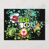 Ben 10 Alien Vormen Bubble Grafisch Uitnodiging Briefkaart (Voorkant)