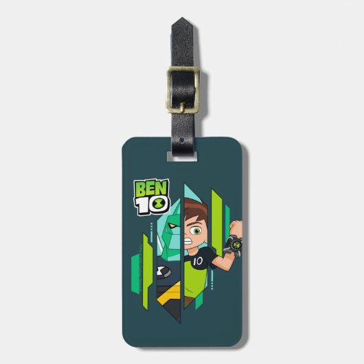Ben 10 Diamondhead DNA Transformatie Bagagelabel (Voorkant verticaal)