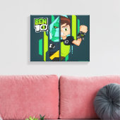 Ben 10 Diamondhead DNA Transformatie Canvas Afdruk (Insitu (Woonkamer))