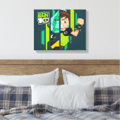 Ben 10 Diamondhead DNA Transformatie Canvas Afdruk (Insitu (Slaapkamer))