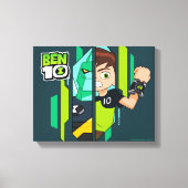 Ben 10 Diamondhead DNA Transformatie Canvas Afdruk (Voorkant)