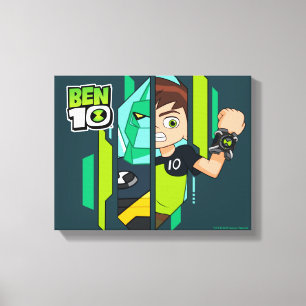 Ben 10 Diamondhead DNA Transformatie Canvas Afdruk